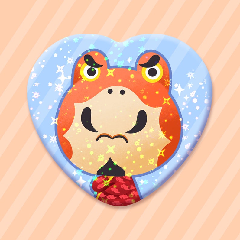 Croque Animal Crossing Cute Metal Sparkly Star Holographic Etsy