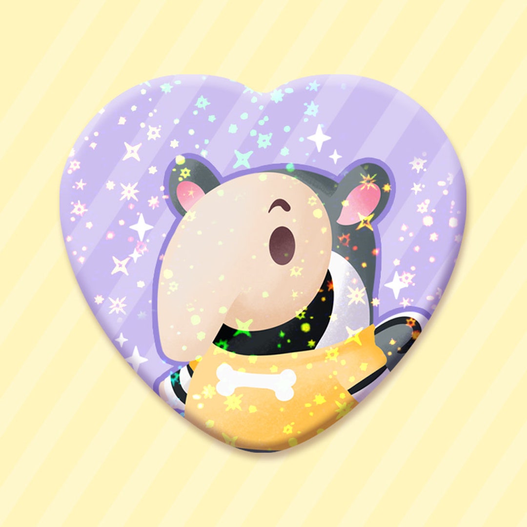 Antonio Animal Crossing Cute Metal Sparkly Star Holographic Etsy