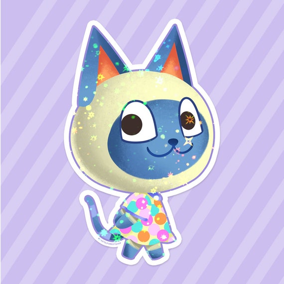 Mitzi Animal Crossing Cute Vinyl Sparkly Star Holographic - Etsy UK Mitzi Animal Crossing Cute Vinyl Sparkly Star Holographic - Etsy UK