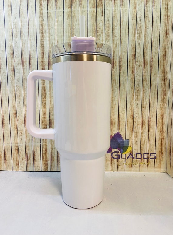 40oz Blank Sublimation Tumbler with Handle