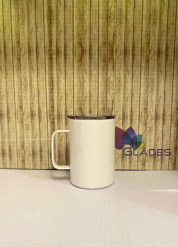 16oz Straight Sublimation Tumblers With Handles, Sublimation Coffee Cup,  Stainless Steel Mug, Sublimation Mug 