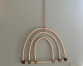 Customised Hanging Rattan Rainbow