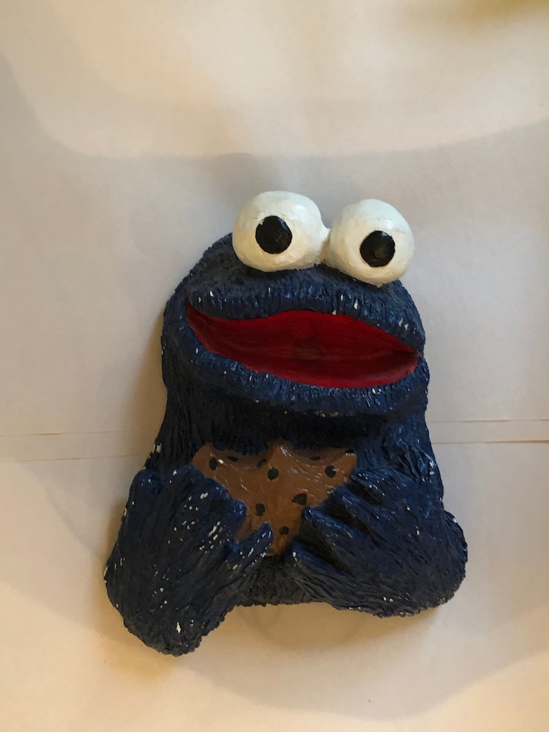 Cookie Monster Wall Figurine Etsy