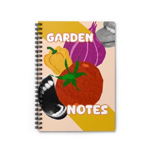 Vibrant Garden Notes Notebook - Colorful Spiral Journal for Plant Lovers, Gardening Journal, Creative Notes, Gift for Gardeners, Home Decor