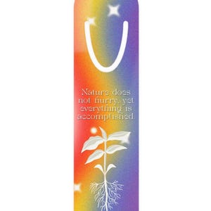 Nature-Inspired Bookmark - Elegant Reading Accessory, Gifts for Book Lovers, Metal Bookmark, Nature Quote, Eco-Friendly Design