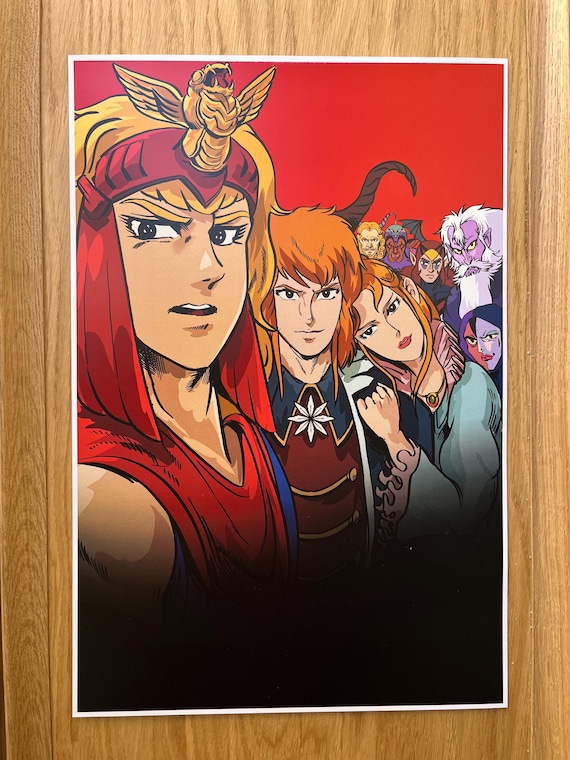 Giant Robot Villains Art Print – Anime, Voltes V, Daimos (16x12