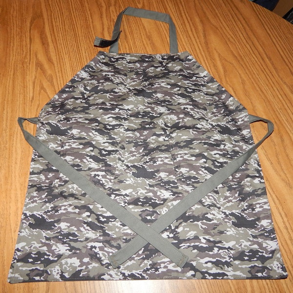 Handmade Army Camo Child Apron