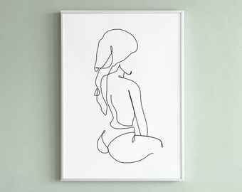 Female Body Outline Etsy