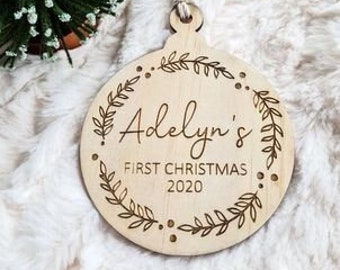 My First Christmas, First Christmas Decoration, Personalized Christmas Decor