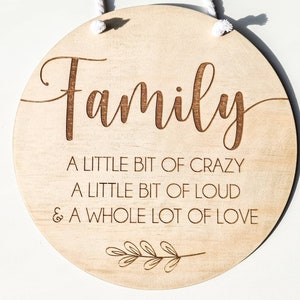 Family Meaning Plaque - Home Quote - Family Quote - Home Decor - Family Decor - Family Wall Hanging