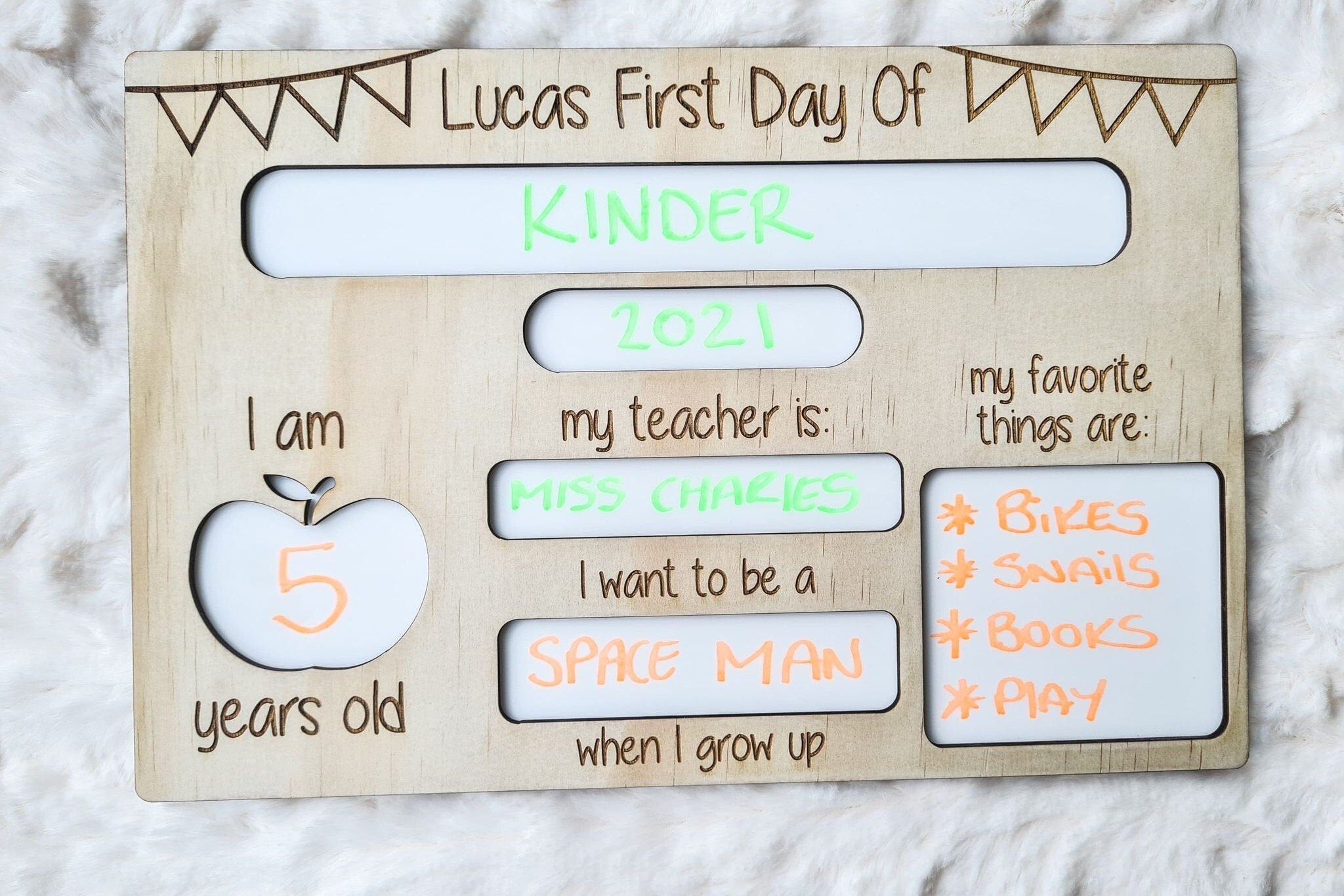 Back to School Board First Day of School Board Last Day of Etsy