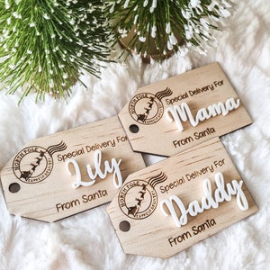 Santa Gift Tag, Special Delivery, Gift Tags, Christmas Tag