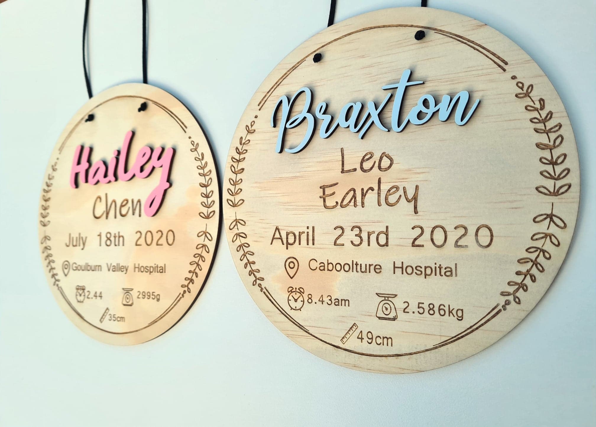 Détail de naissance Plaque Baby Shower Cadeau Nursery Décor Etsy