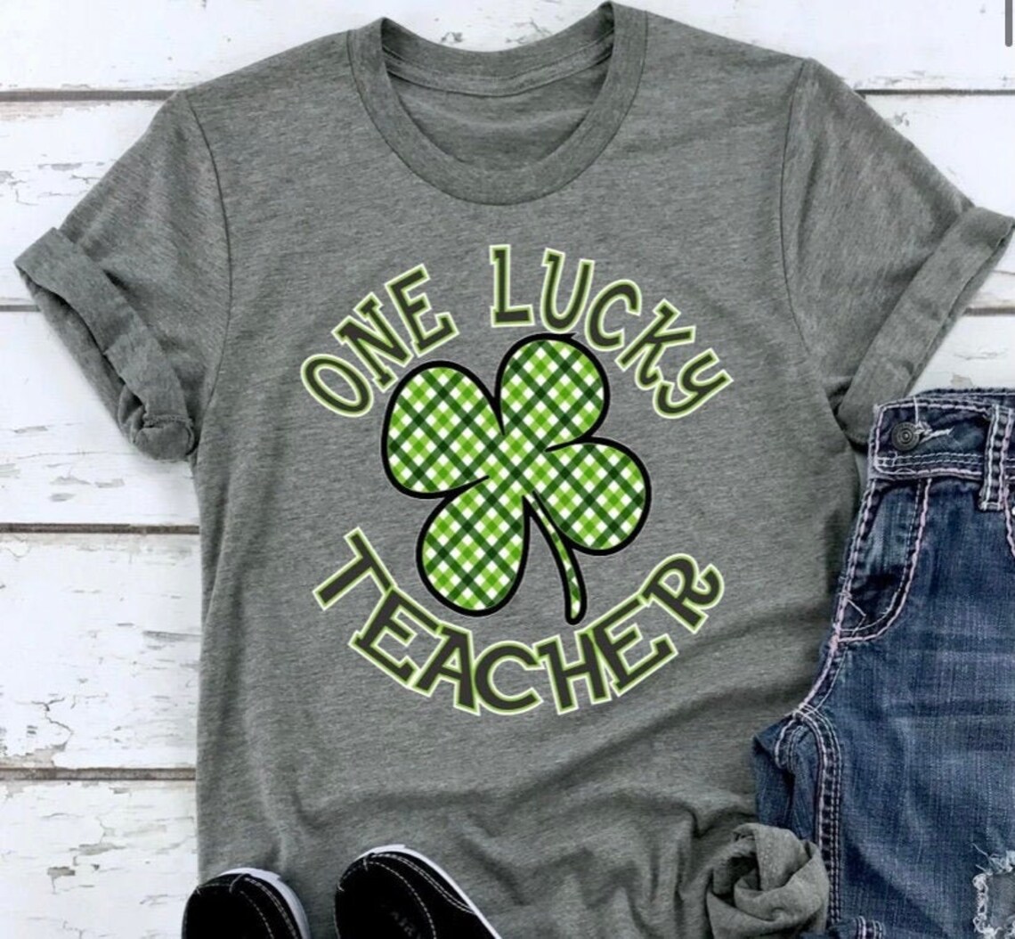 St Patricks Day Teacher Shirt-Shamrock Shirt-Free Shipping | Etsy