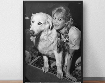 Brigitte Bardot Playing Cards Print, Bridget Bardot Art Print, Fashion