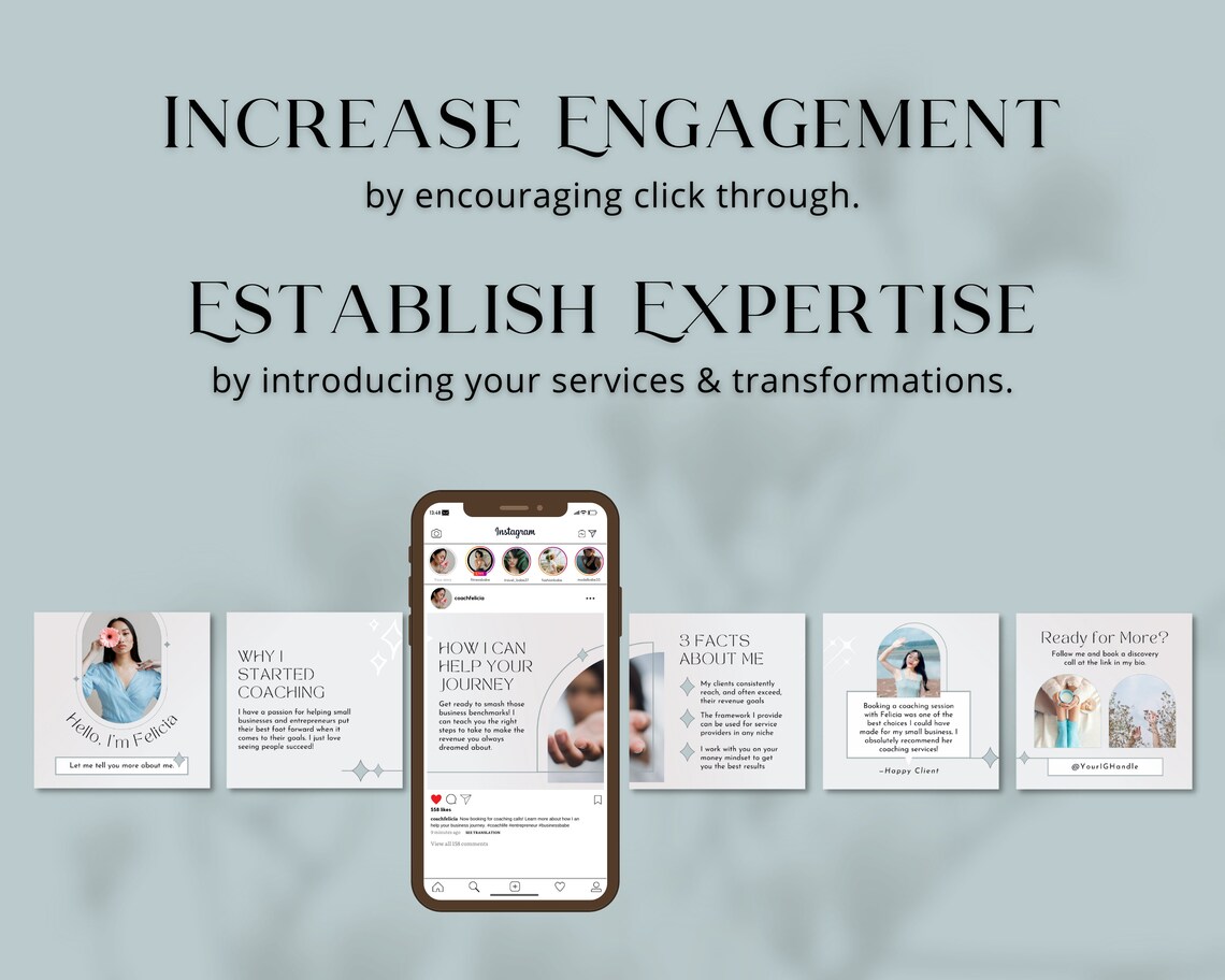 Instagram Carousel Template for Business Coaches | Business Coach ...