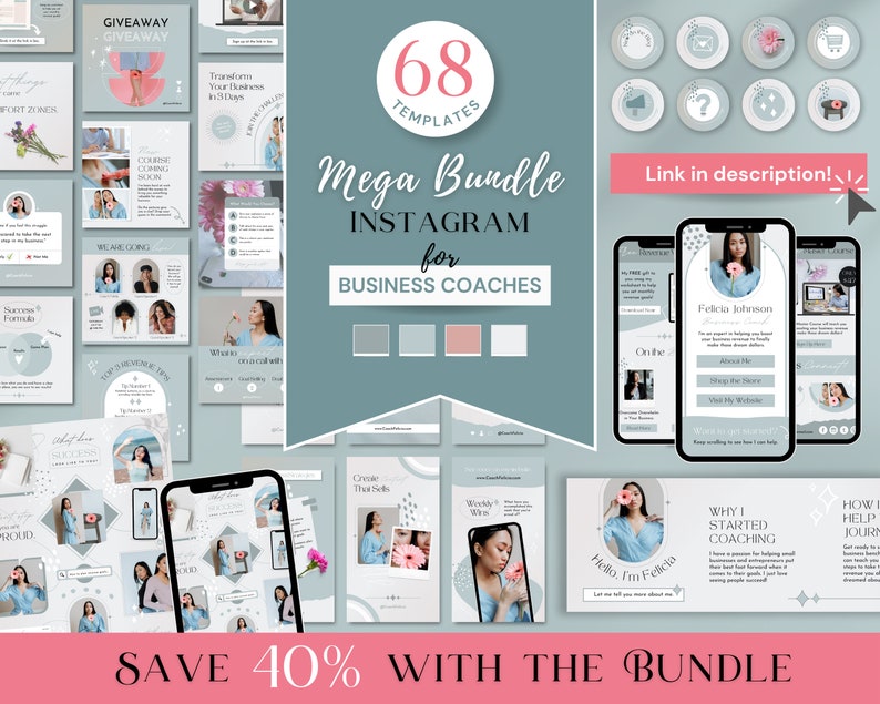 Instagram Carousel Template for Business Coaches | Business Coach ...