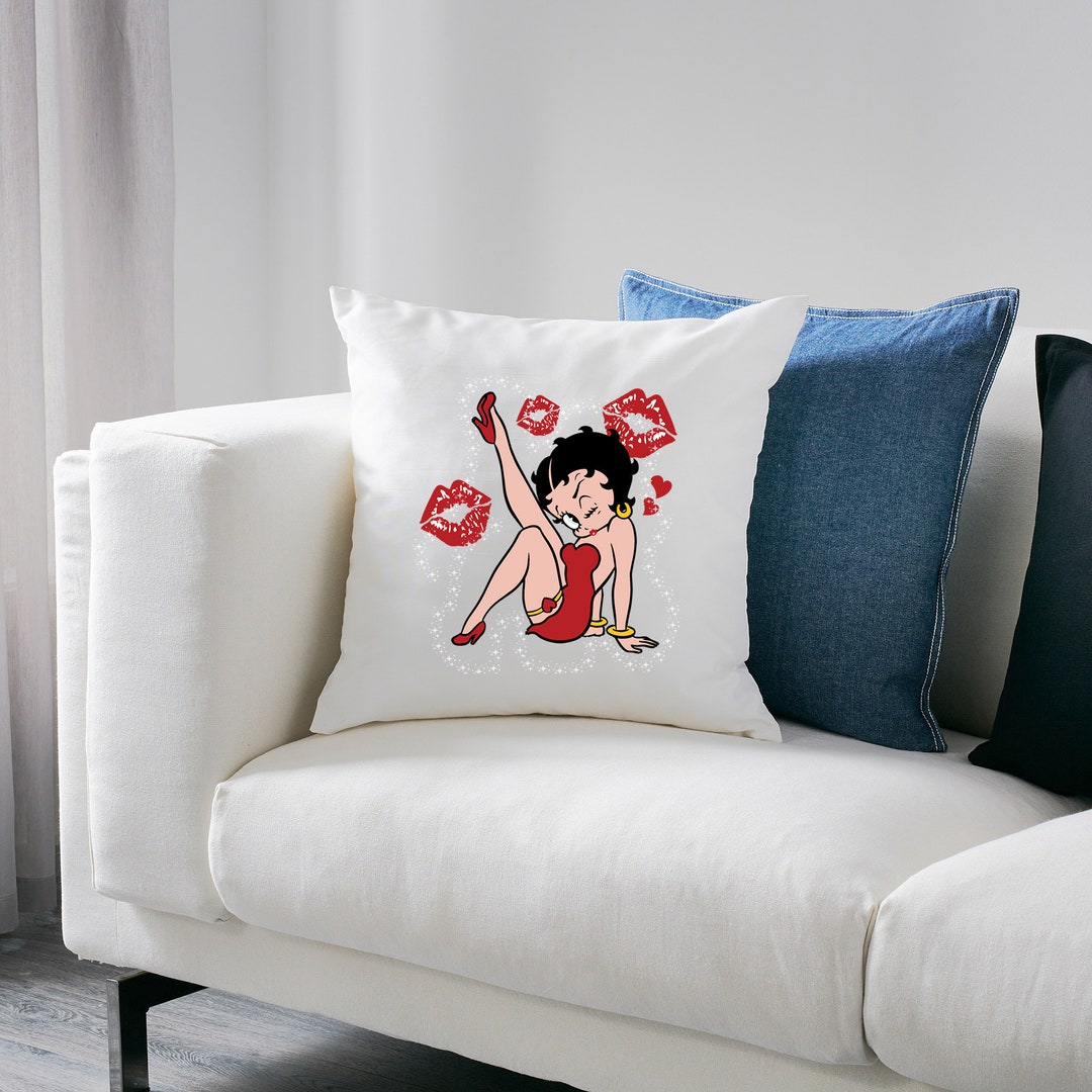 Betty Boop Pillow Home Decor Throw Pillow Cute Throw Etsy