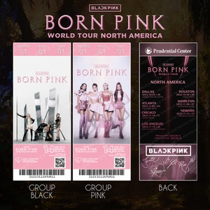 BLACKPINK Born Pink Tour - Billet holographique personnalisé