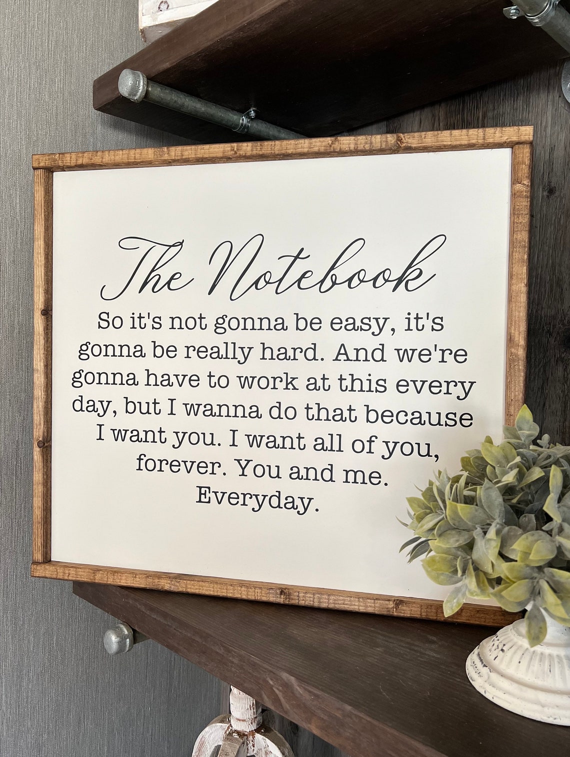 The Notebook Its Not Going to Be Easy Its Going to Be - Etsy