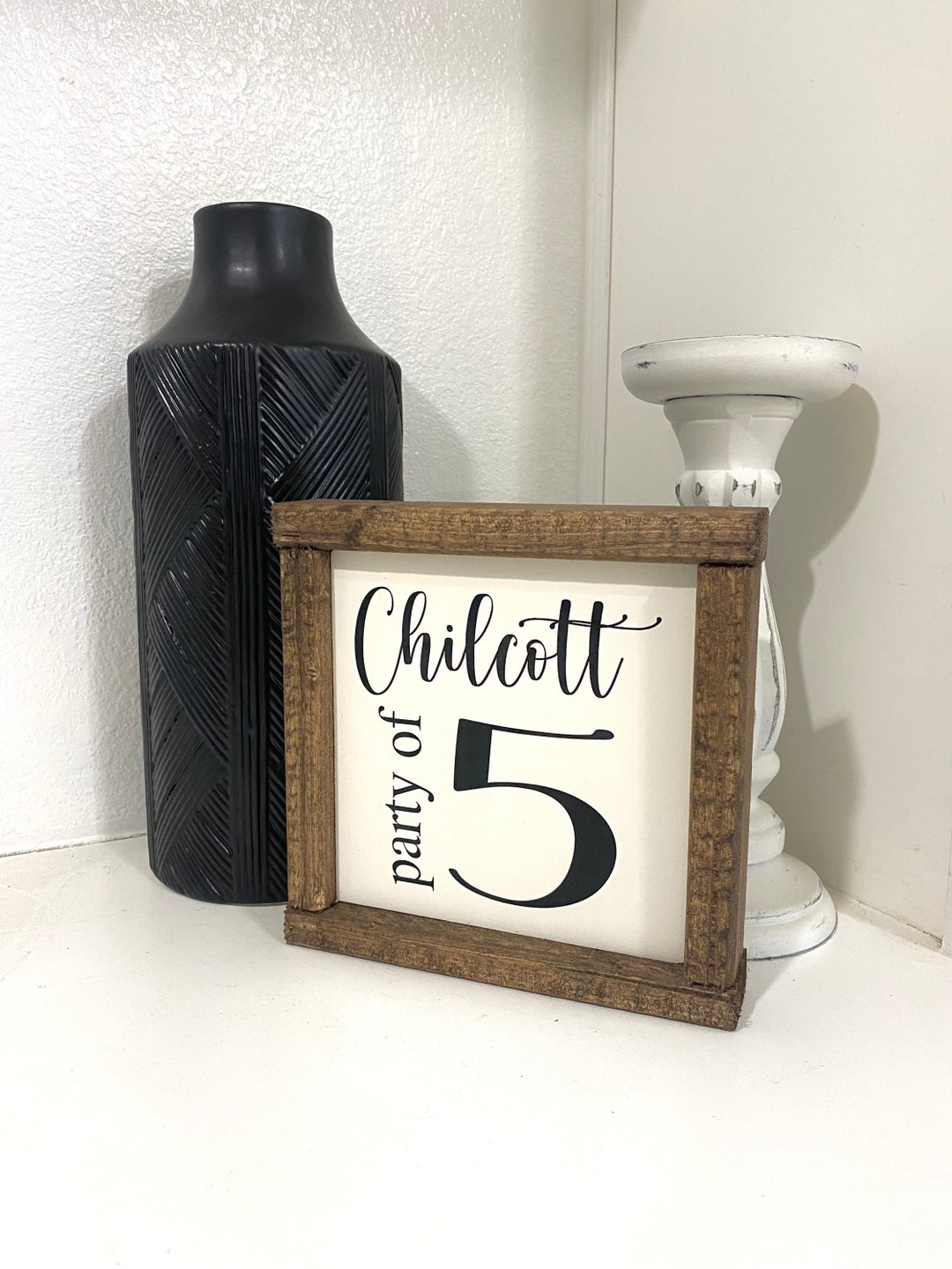 Family Party Sign - Party of 5 - Party of 4 - Party of 3 - Etsy