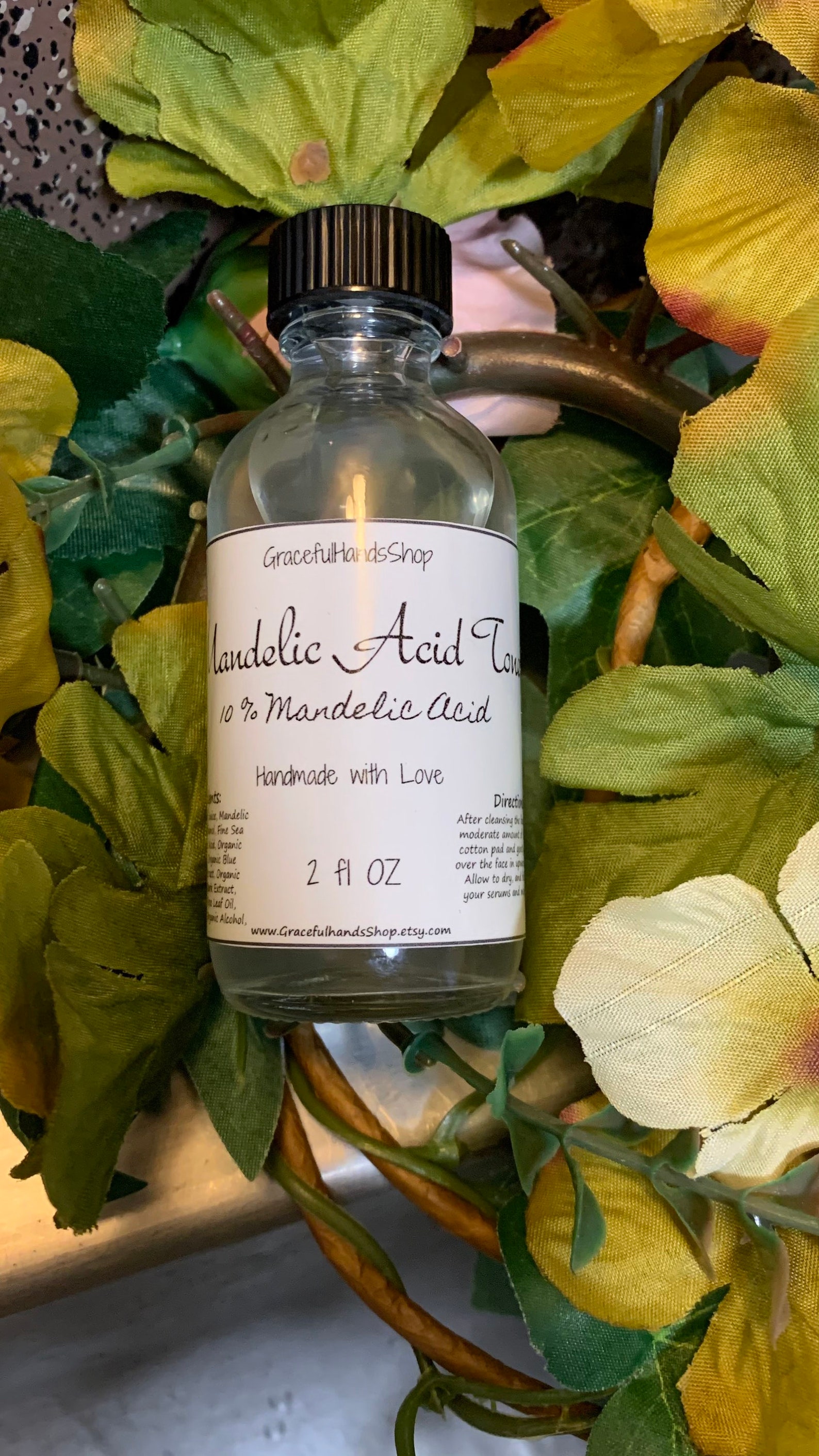 Mandelic Acid Toner / Facial Toner/ Fights/Hyperpigmentation / Etsy
