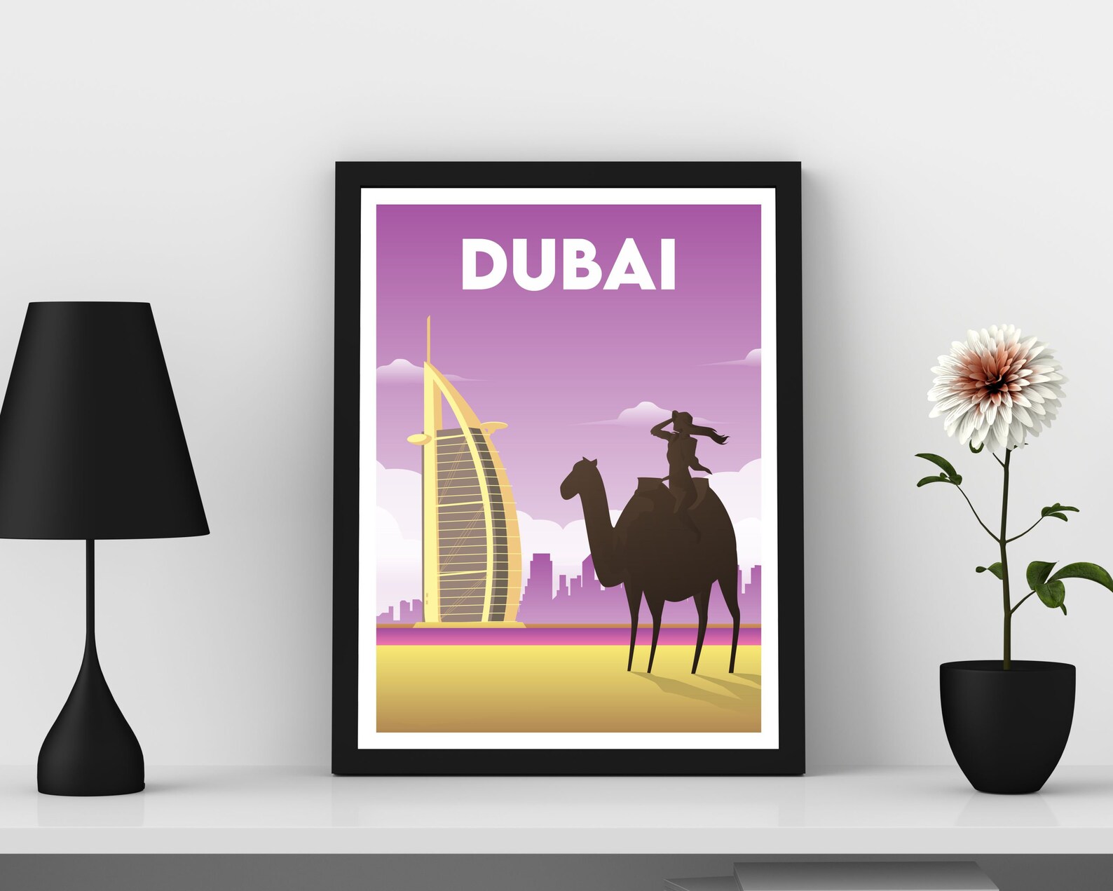 Dubai Print Dubai Poster Travel Poster Artwork Print Etsy