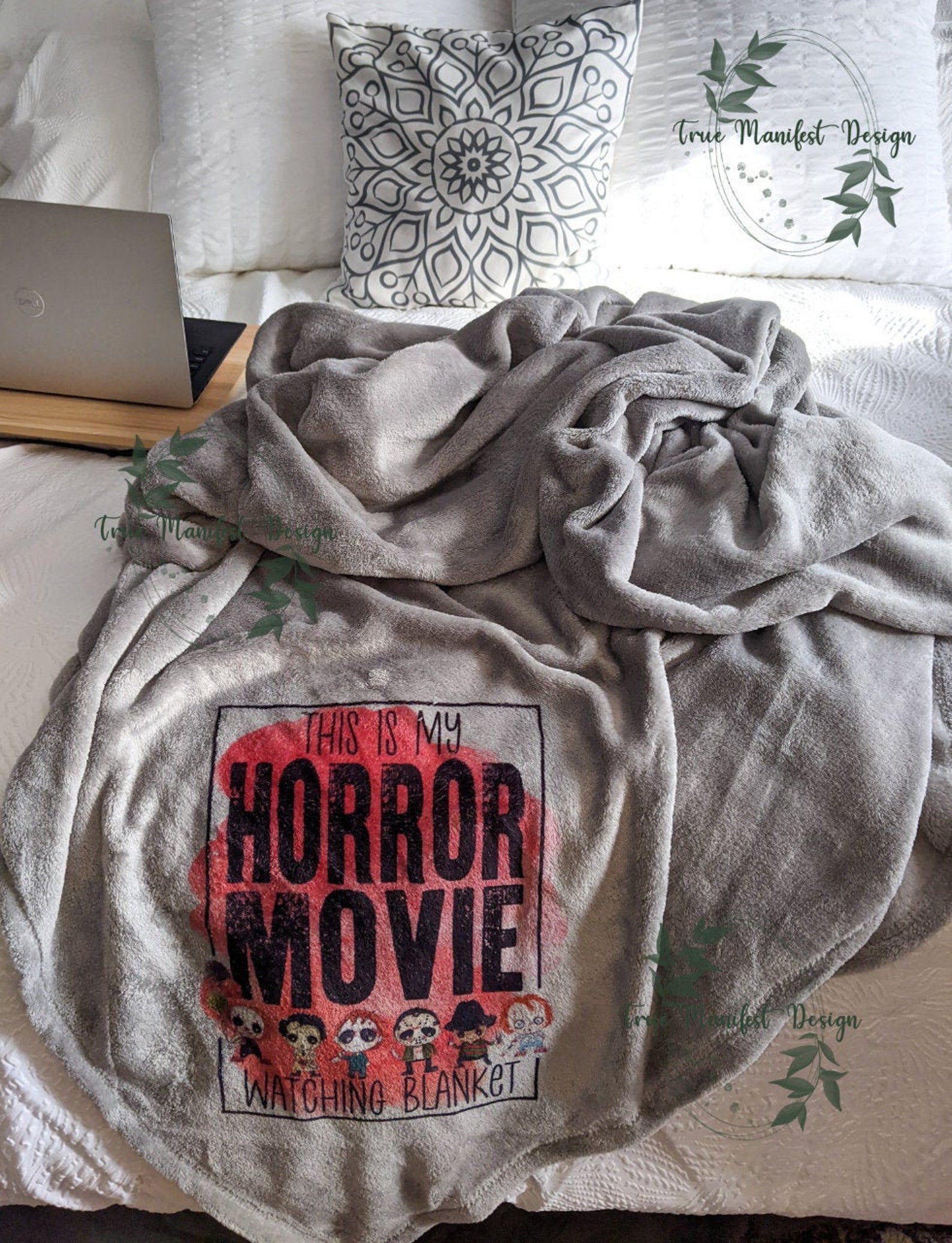 This is My Horror Movie Watching Blanket Throw Blanket Etsy