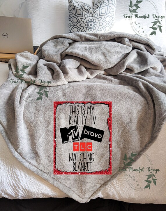 This is My Reality TV Watching Blanket Throw Blanket Couch Etsy