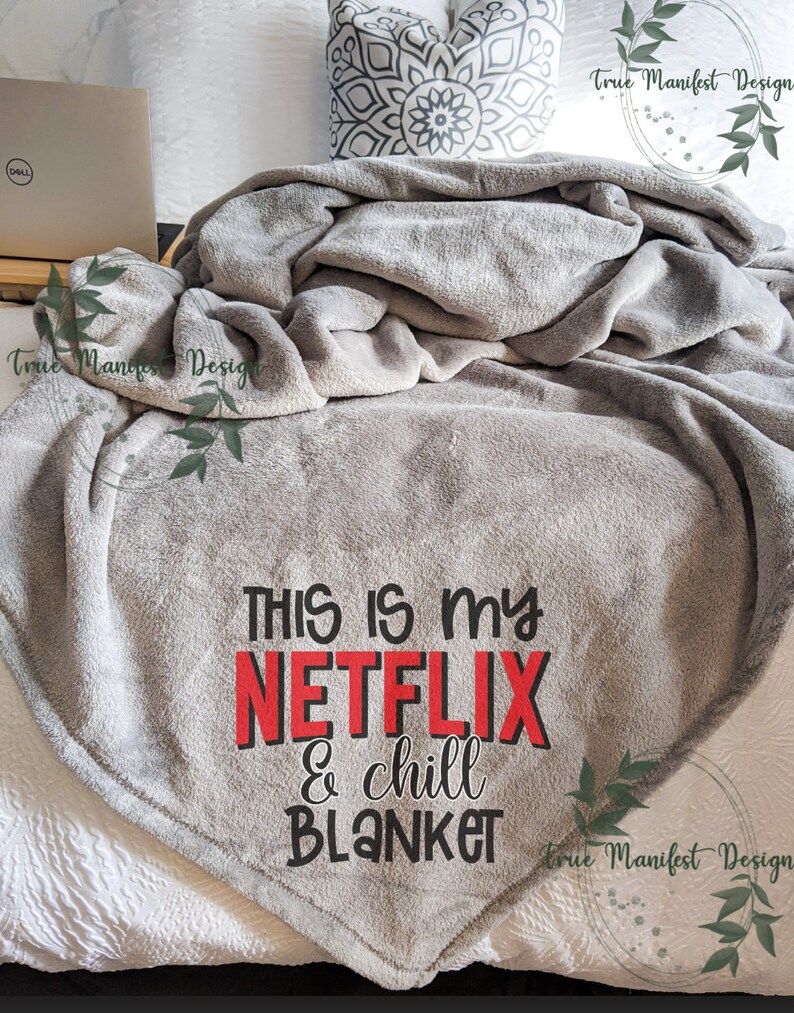 This is My Netflix and Chill Blanket Throw Blanket Couch Etsy