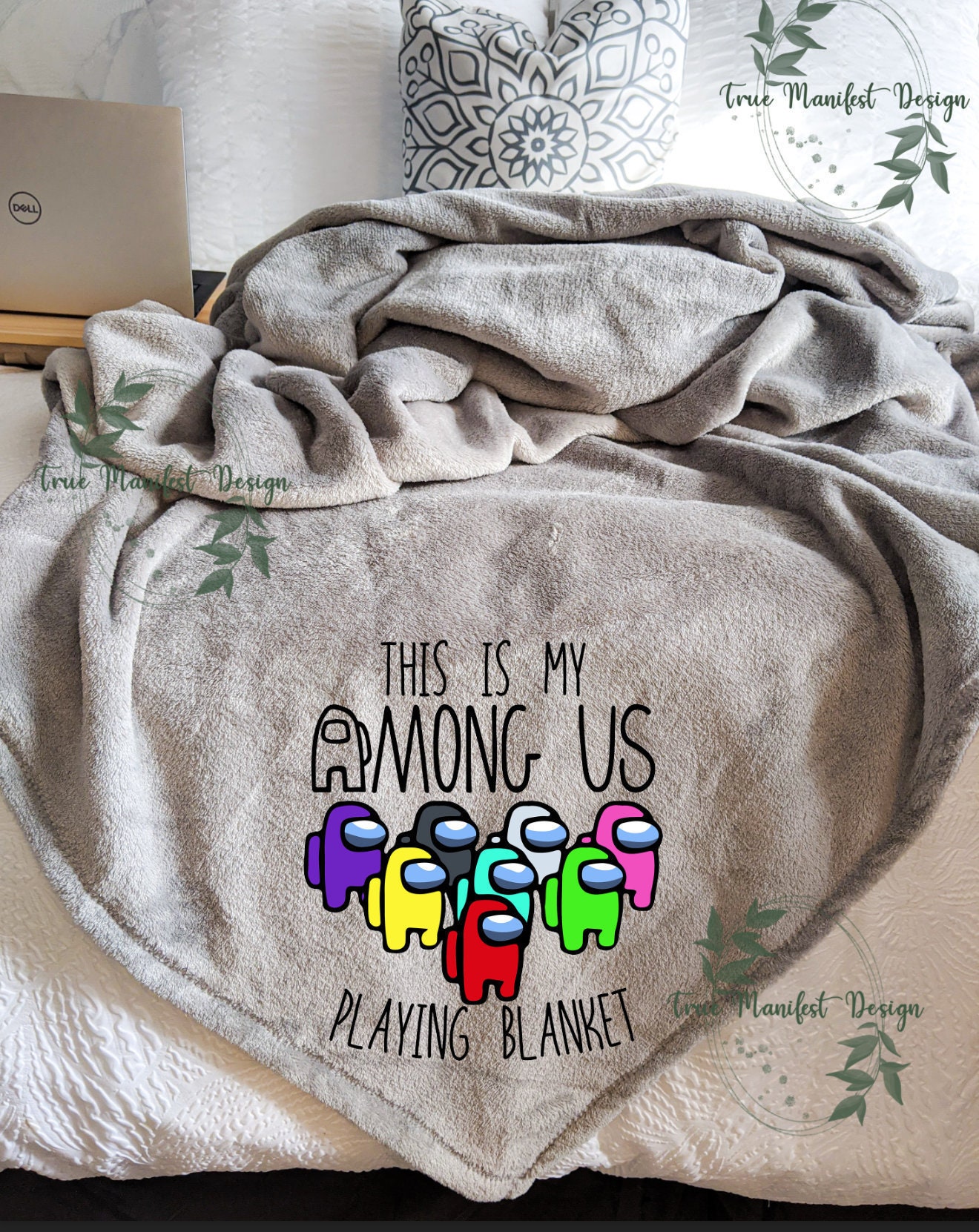 This is My Among Us Playing Blanket Throw Blanket Couch Etsy