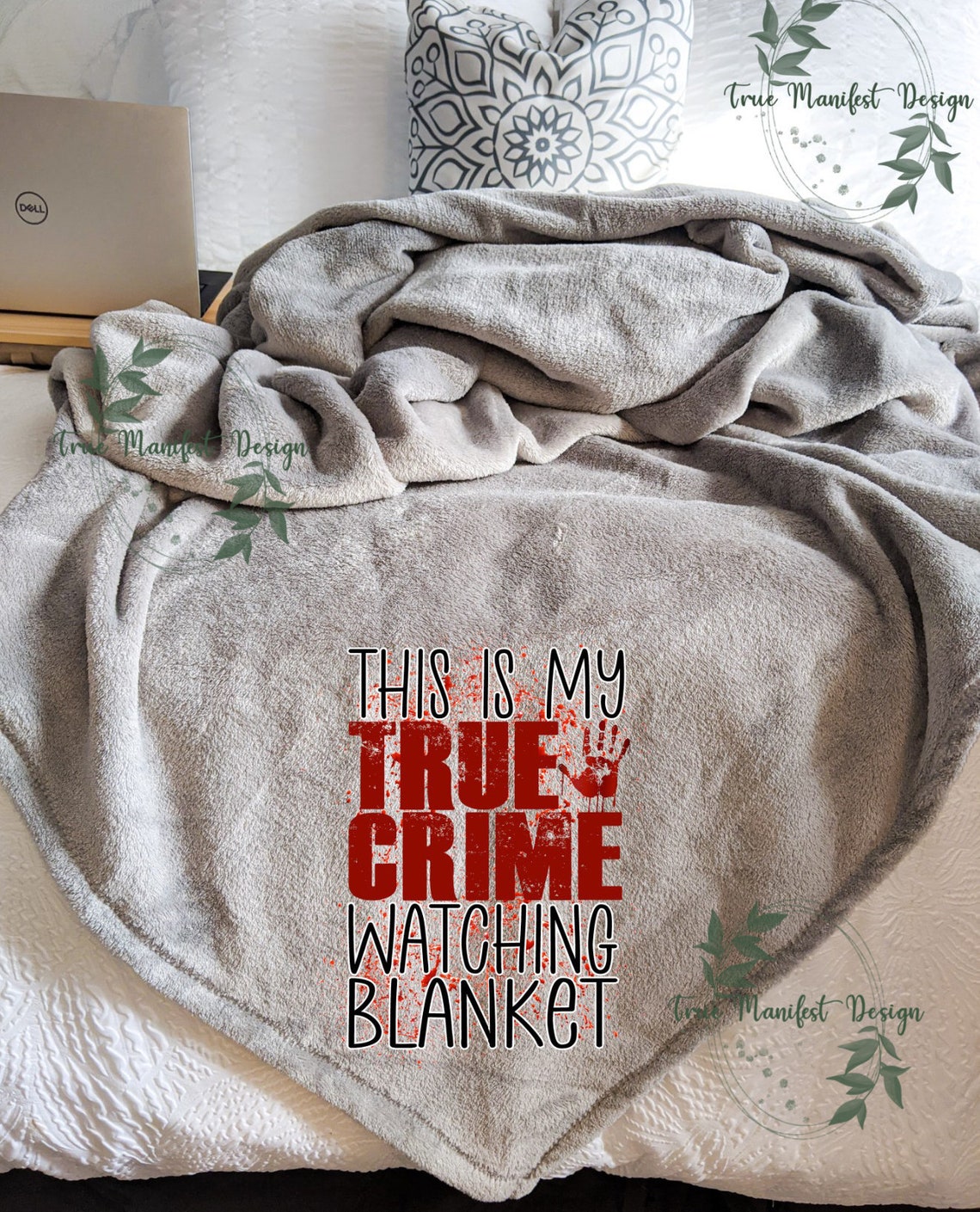 This is My True Crime Watching Blanket Throw Blanket Couch Etsy