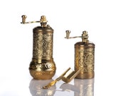 Salt And Pepper Grinder Set - Herb Grinder - Pepper Grinder Mill - Pepper Mill - Spice Grinder - Salt Grinder - Coffee Bean Grinder