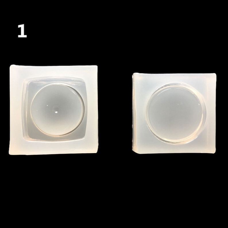 silicone mold resin clay mini round heart container mold decor for chocolate cake baking tools