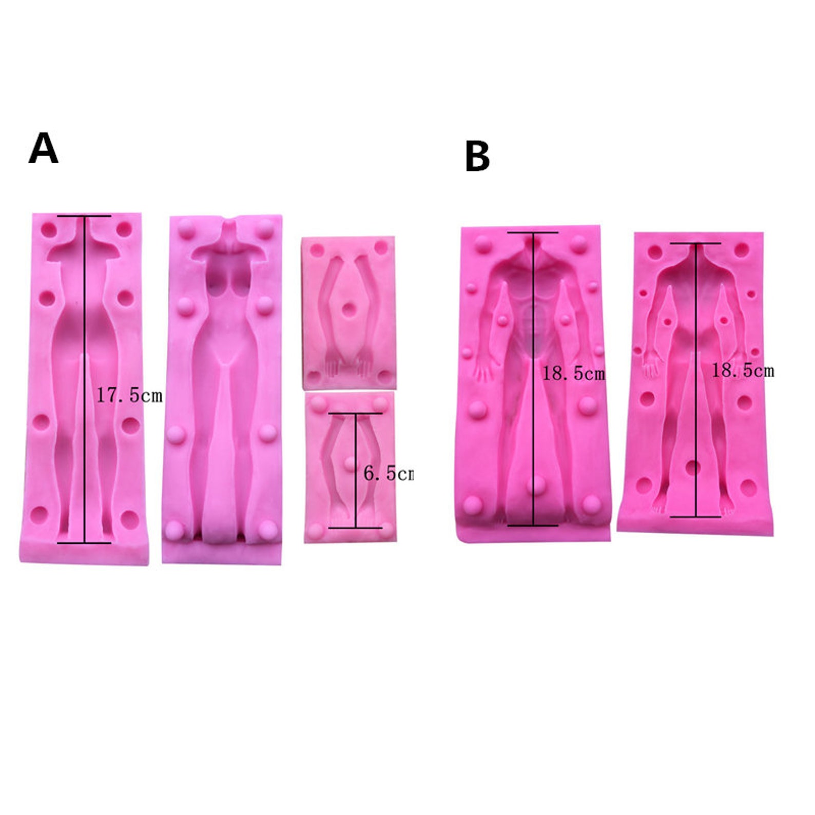 3D silicone mold resin clay human body mold decor for Etsy