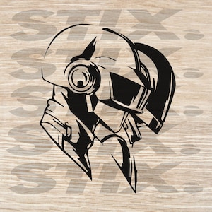 Daft Punk Vinyl Decal svg / dxf / png