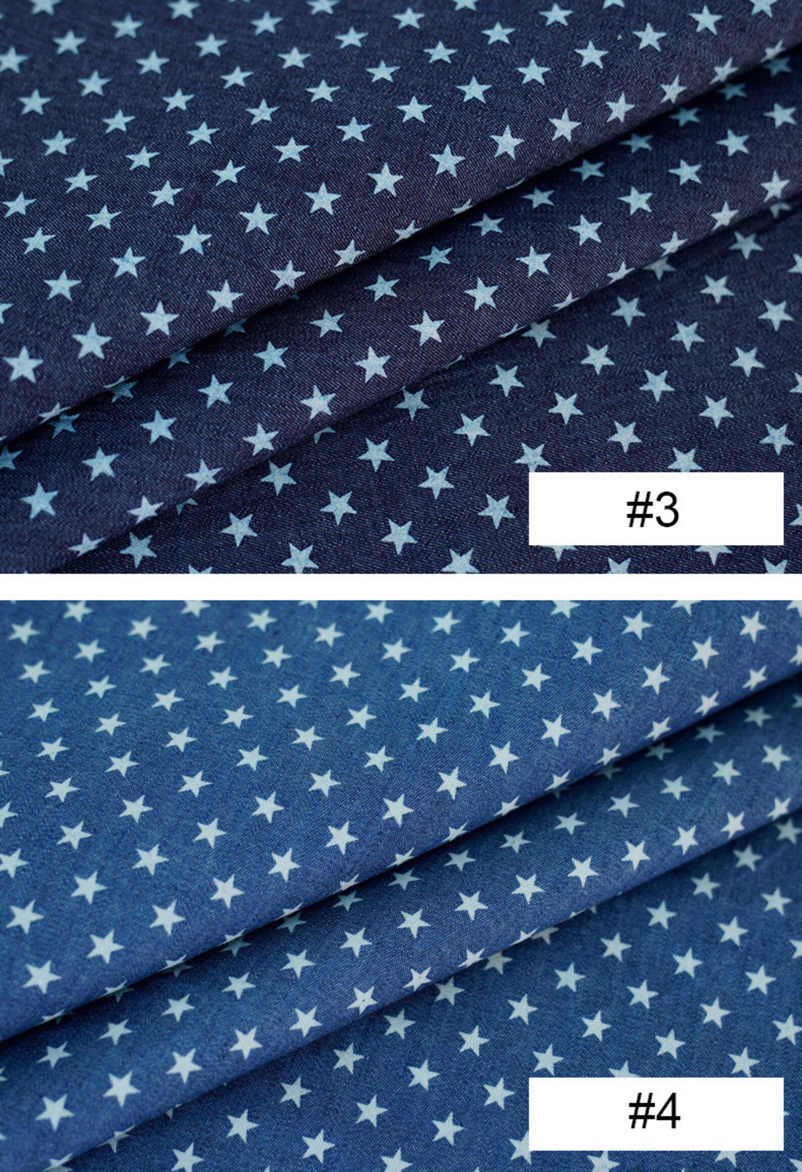 Denim Fabric by the Yard Printed 200gsm Width 59 Inch Etsy