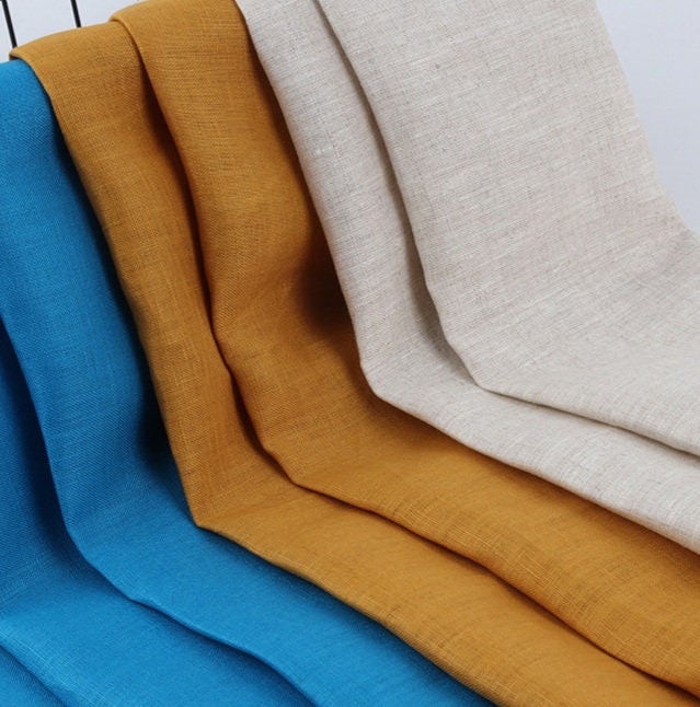 100 Linen Fabric by the Yard Linen Fabric for Clothes Etsy