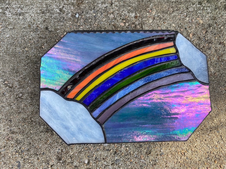 Stained Glass Rainbow MemoryJewelry Box
