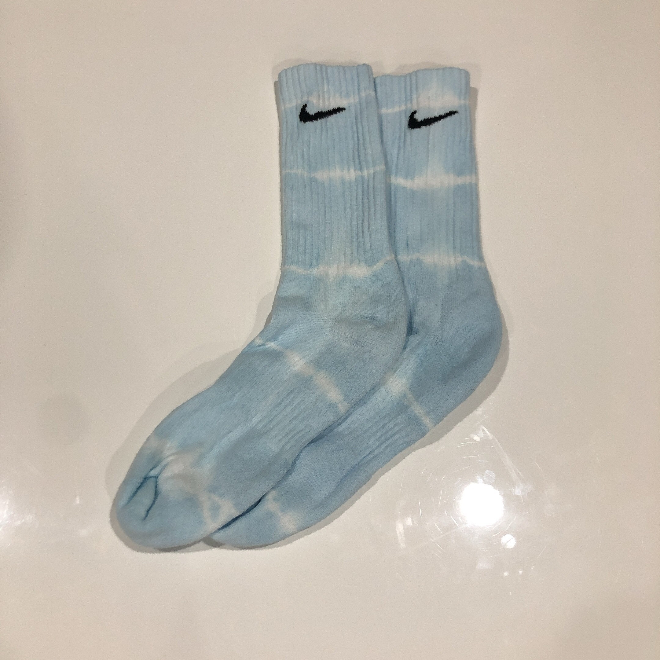 Baby blue Nike socks Etsy