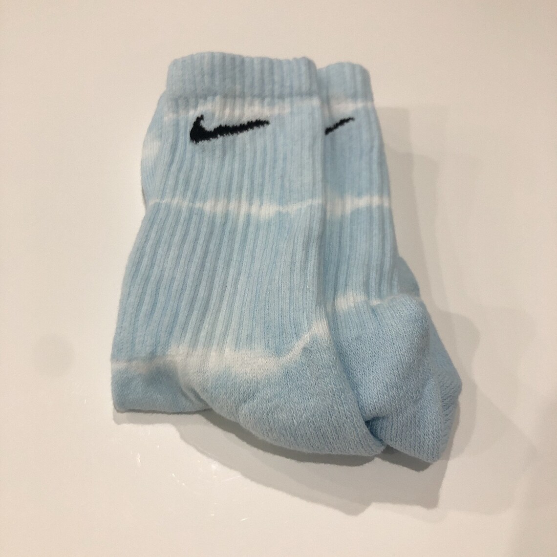 Baby blue Nike socks Etsy