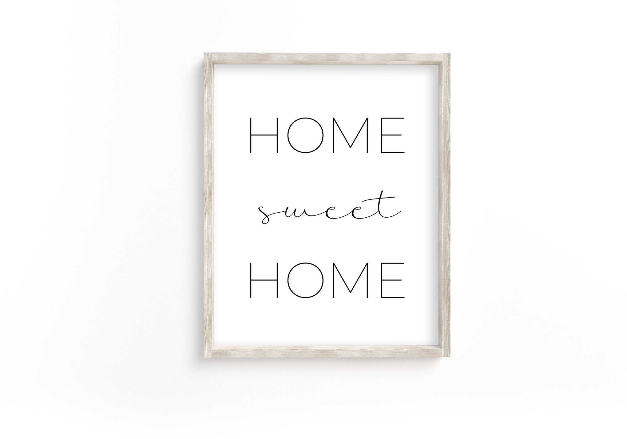 Sweet Home Printable, Wall Decor Scandinavian, Living Room Wall Art ...