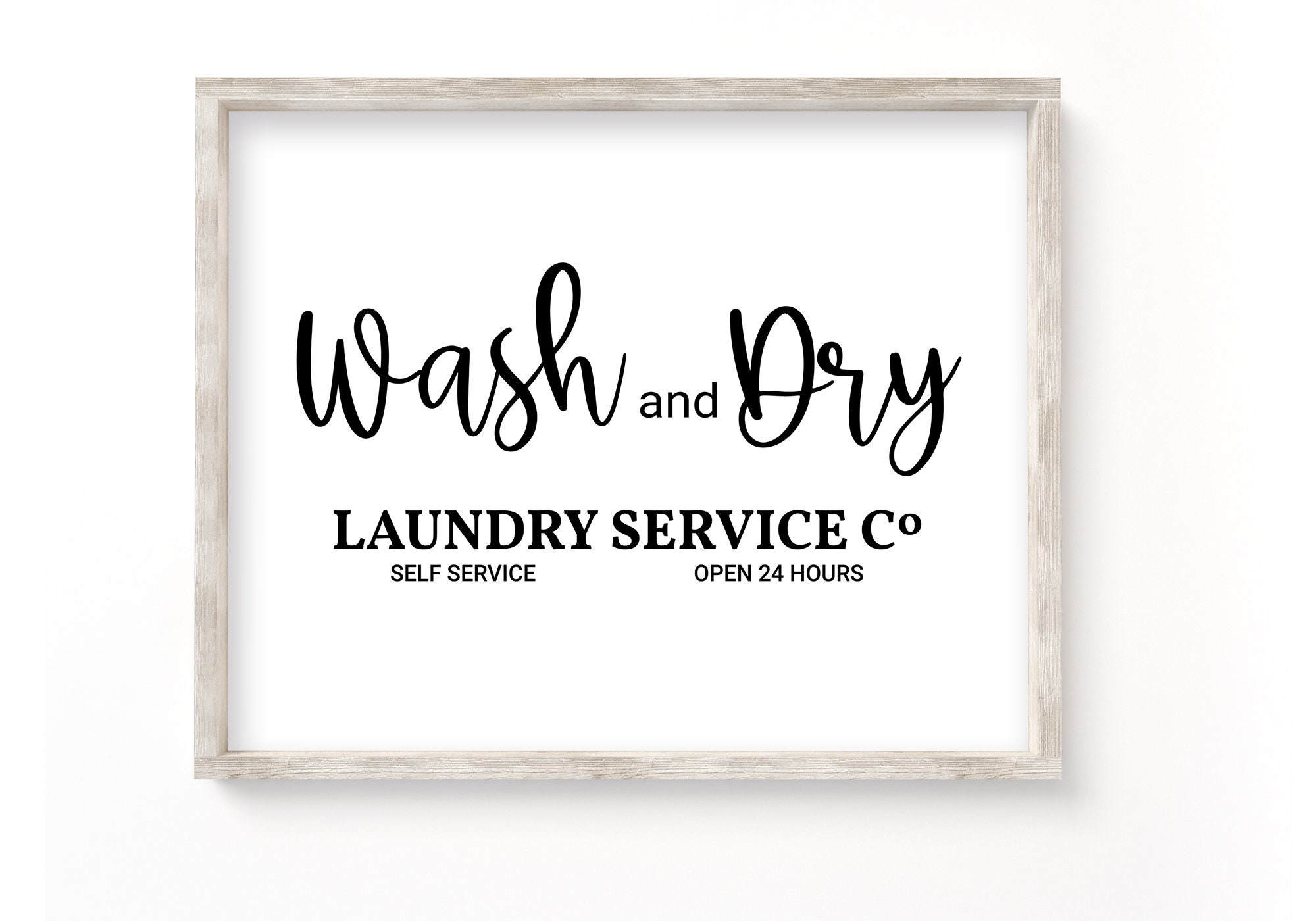 Laundry Room PRINTABLE Art Wash and dry PRINT Laundry | Etsy