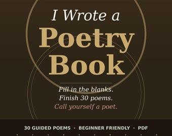 Guided Poetry Journal | Fill-in-the-Blank Poems, Beginner Friendly (PDF Download)