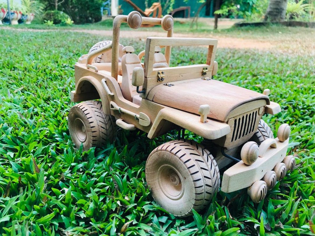 Handmade Wooden 4x4 Jeep Model & Toy Wood Toy or Decorative Etsy