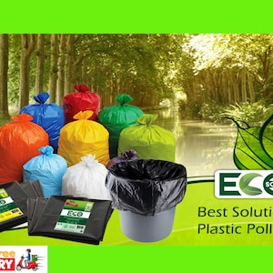 Biodegradable Garbage Bags small Size 43 Cm X 51 Cm 4 Rolls 120