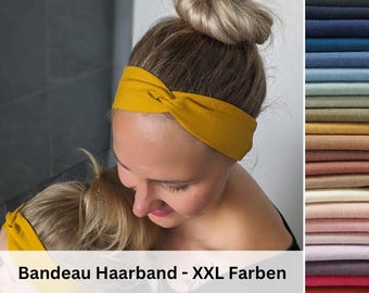Slim bandeau headband in many colors, custom-made, 2 wearing options, unisex, sports/leisure headband, item no. 1023863230