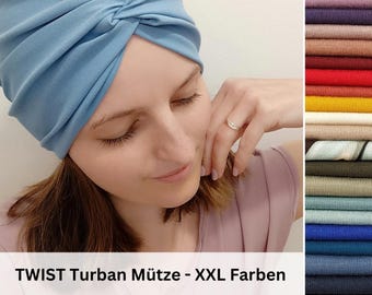 TWIST Turban Hat, custom-made in many colors, Chemo Cap, Sun Hat, Made to Measure, Alopecia Hair Loss, Headscarf, Item No. 11549768