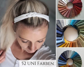 Braided SAILOR hair band in 100 colors, fitness, leisure - workout headband, elastic summer hair band, hair wreath