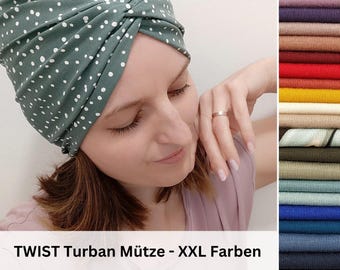 TWIST Turban Mütze maßgefertigt in vielen Farben, Chemo Cap, Sonnenhut, Maßanfertigung, Alopezie Haarausfall, Kopftuch, Artikel Nr. 11549768